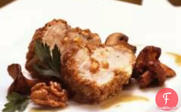 Charlie Palmers Walnuss, Schwarzer Pfeffer und Kreuzkümmel krusten Seeteufel