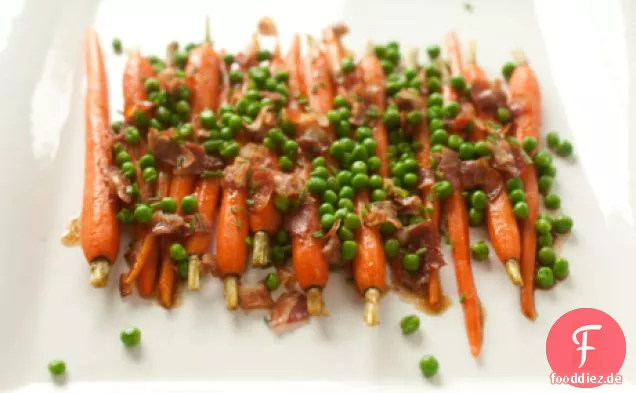 Karotten Mit Erbsen Und Pancetta