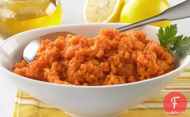 Honig pürierte Karotten (leichte Butter Rezept)