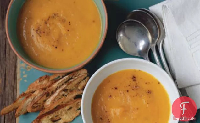 Geröstete Karotten-Pastinaken-Suppe