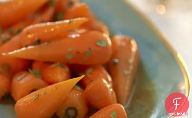Knoblauch & Thymian glasierte Karotten