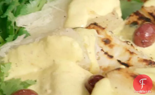 Gegrillte Yucca mit Huancaina-Sauce