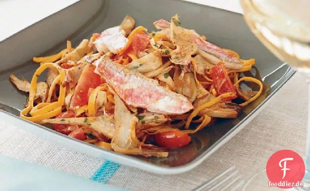Pasta mit Artischocken und Rouget
