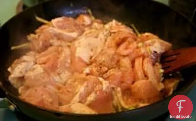 Ingwer Huhn mit Mandeln