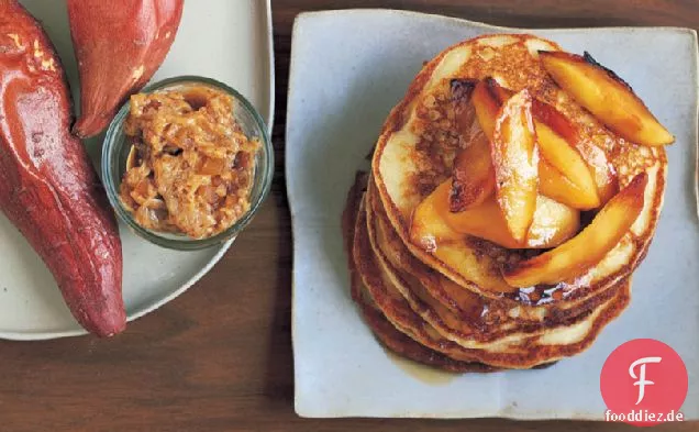 Gebackene Yamswurzeln mit Ingwer-Melasse-Butter