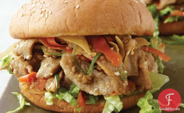 Gingered Pork Burger Rezept