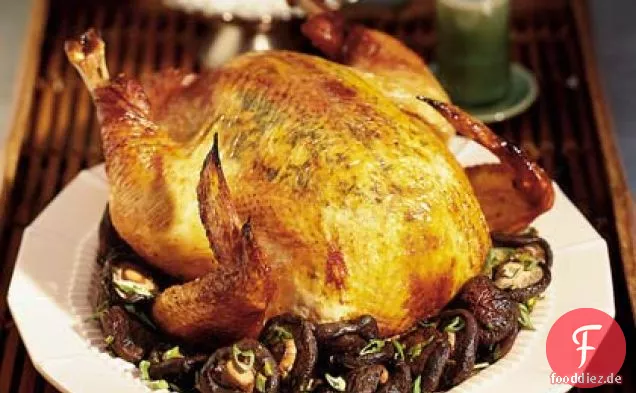 Soja-Ingwer-Brathähnchen mit Shiitake-Pilzen
