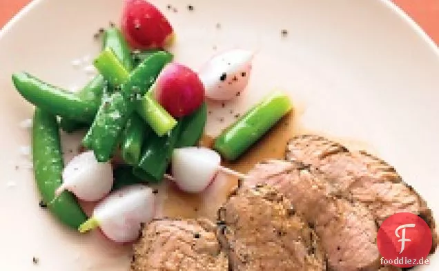 Schweinefilet mit Soja, Ingwer und Limette
