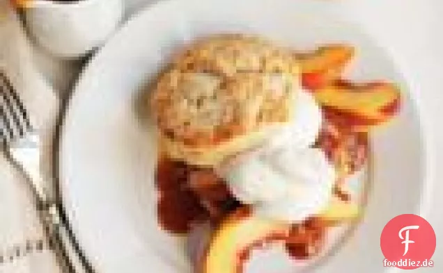 Frischer Pfirsich & kandierte Ingwer Shortcakes