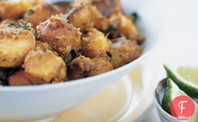 Neue Kartoffeln mit Ingwer und Minze