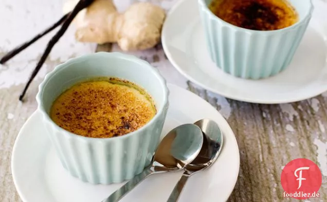 Ingwer-Mascarpone-Creme Brulee