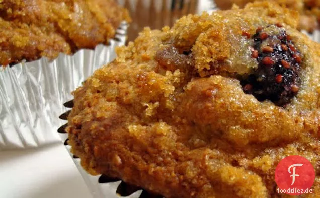 Ingwer-Weizen-Maulbeer-Muffins