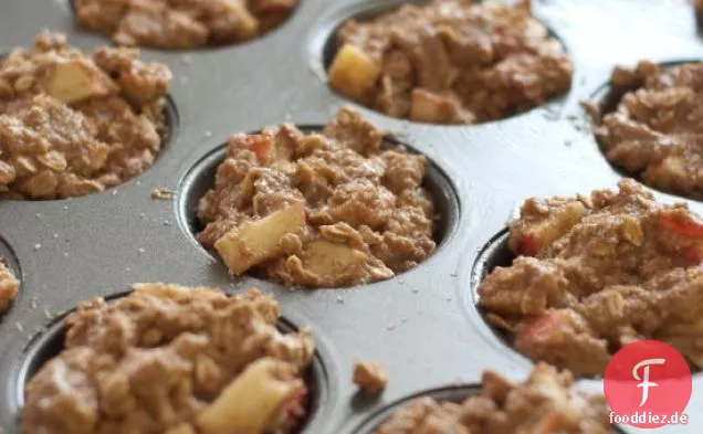 Apfel Haferflocken Muffins