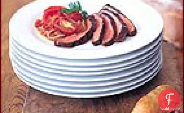 Flank Steak mit Knoblauch und Ingwer