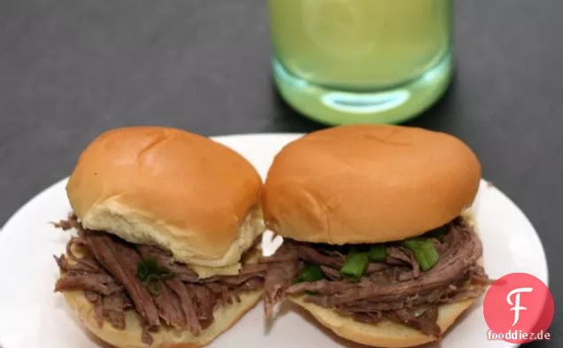 Ingwer, Fünf-Gewürz-Brisket Sliders