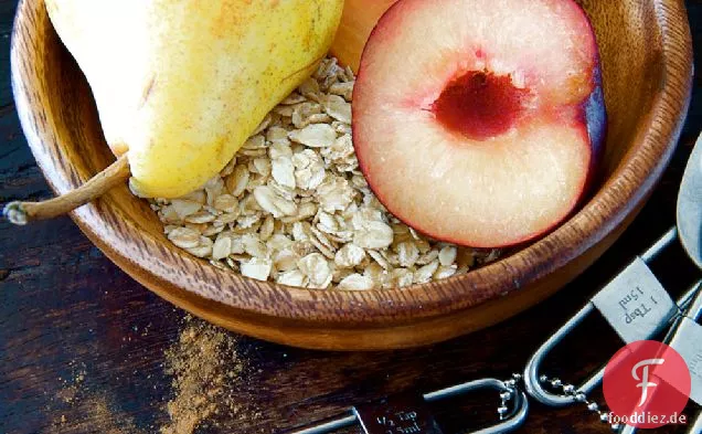 Hafer, Pfirsich Und Birne Smoothie