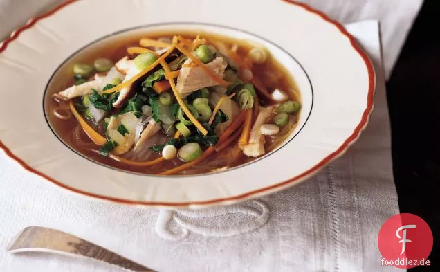 Gingered Truthahn Nudelsuppe