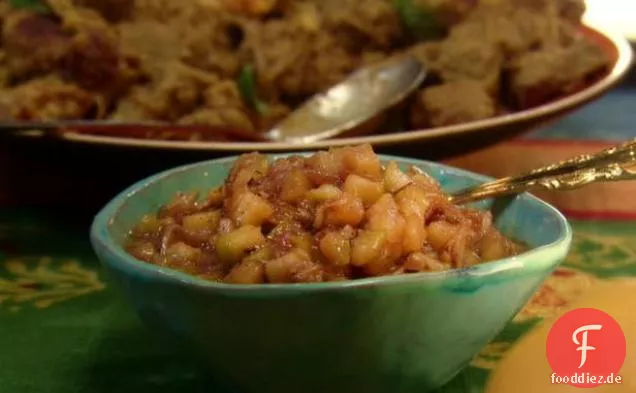 Grüner Apfel und Ingwer-Chutney