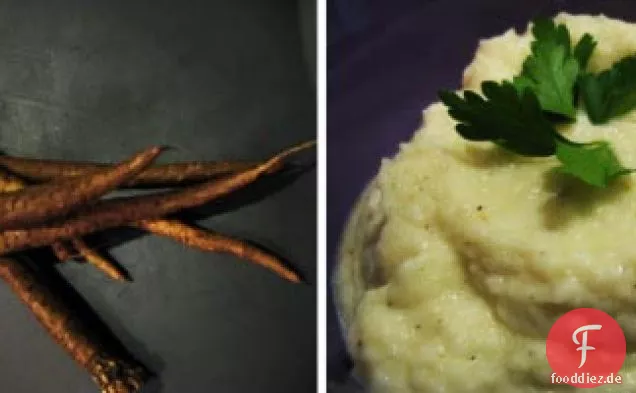 Buttriges Salsify-Püree mit Meerrettich