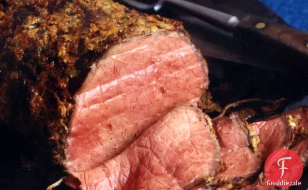 Meerrettich-verkrustetes Roastbeef
