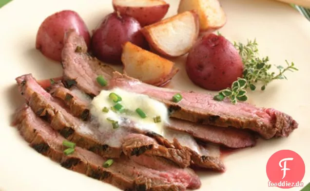 Flankensteak mit Meerrettichbutter