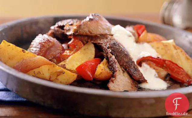 Geriebenes Flankensteak mit Meerrettichcreme