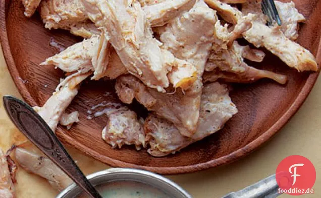 Alabama-Stil Huhn Sandwiches mit weißer Sauce