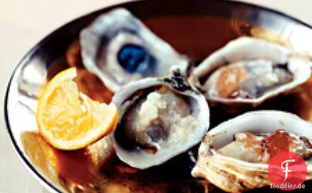 Austern mit Mignonette Gelee