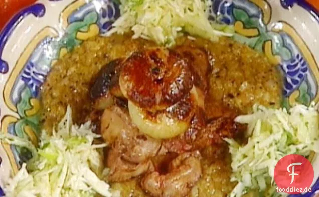 Hühnerleber mit Zwiebeln und Meerrettich: Fegatini con Cipolla e Cren