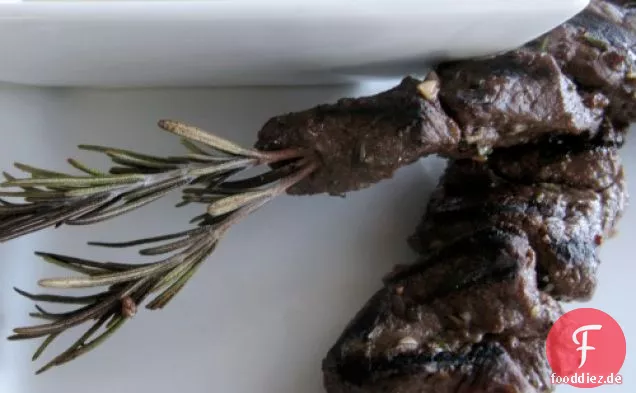 Rosmarin Wildspieße mit Horsy Dip
