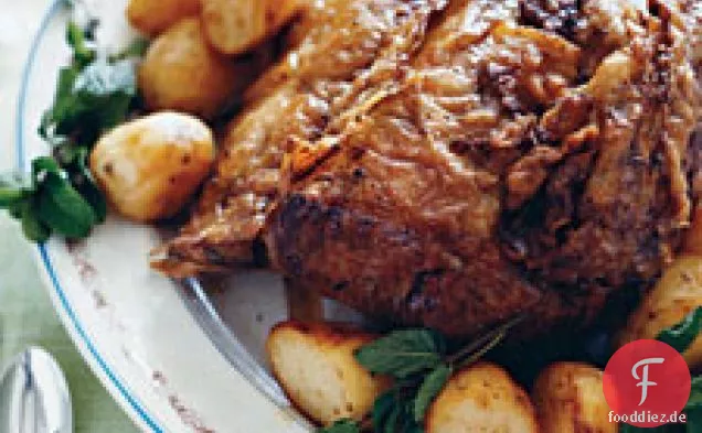 Stehrippenbraten mit Bratkartoffeln