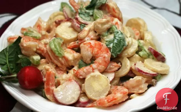 Garnelen, Rettich & Palmenherzen Salat
