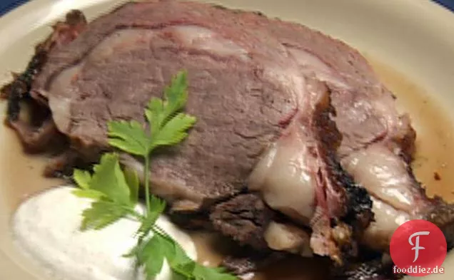 Geräuchertes Prime Rib mit Meerrettichcreme