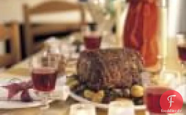 Stehrippenbraten mit Topinambur und Kartoffeln