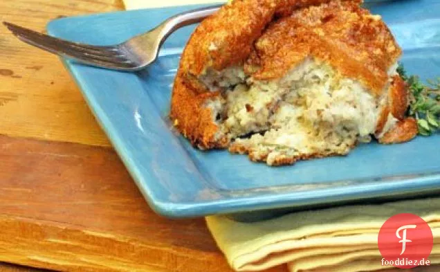 Sunchoke Souffle mit gerösteten Pekannüssen