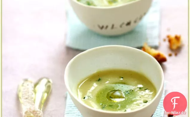 Zweifarbige Suppe