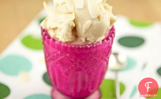 Milch- und eifreies Kokos-Vanille-Eis
