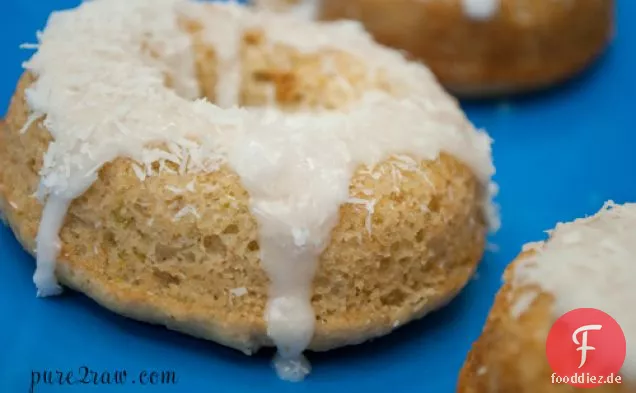 Coconut Lime Baked Cake Donut (glutenfrei, vegan, Soja-frei)