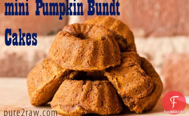 Mini Pumpkin Bundt Cakes (glutenfrei, vegan, milchfrei)