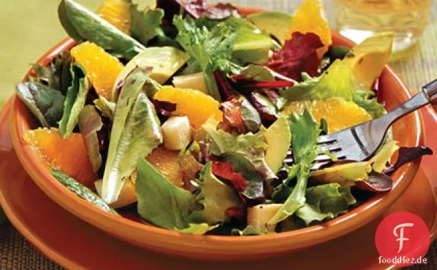 Gemischter Grüner Salat Mit Koriander-Limetten-Vinaigrette
