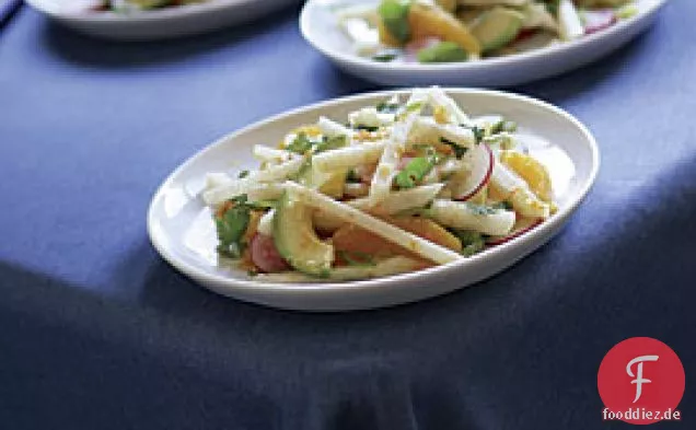 Jícama, Avocado, Rettich & Orangensalat mit Koriander
