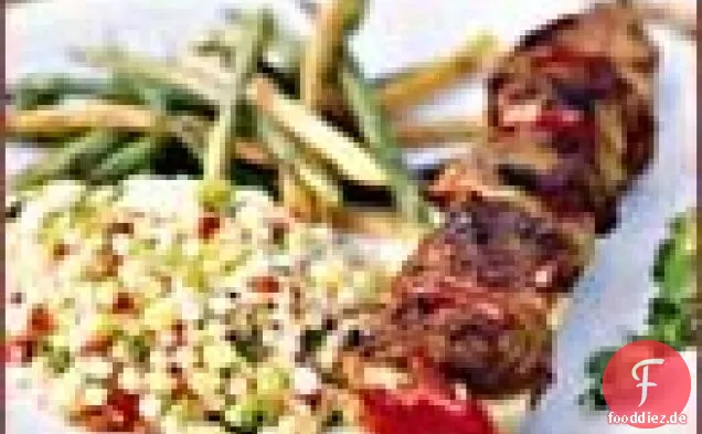 Lammkeule Kebabs mit Granatapfelglasur