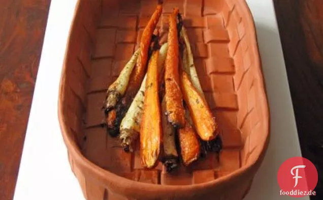 Geröstete Karotten und Pastinaken