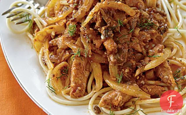 Fenchel-Sardinen-Spaghetti