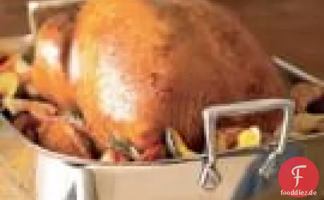 Gesalzener Truthahn mit Herbstgemüse