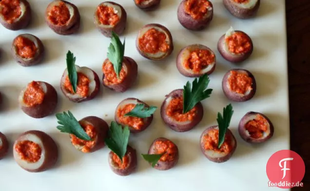 Romesco-Gefüllte Kartoffeln
