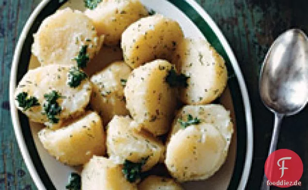 Gekochte Kartoffeln Mit Petersilie Und Dill