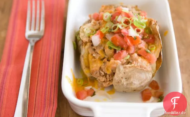 Zweimal gebackene Tex-mex-Kartoffeln