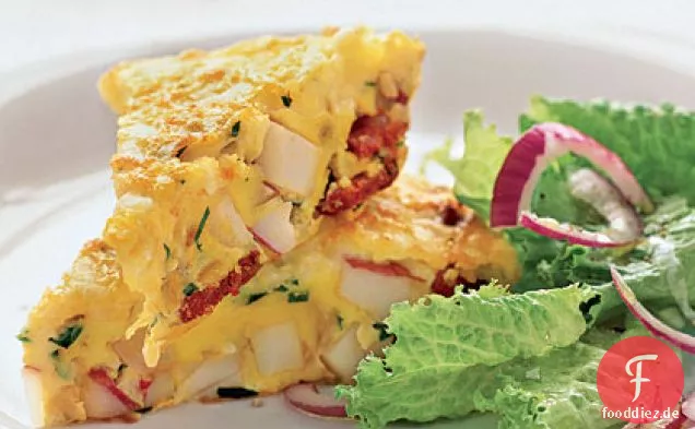 Spanisches Omelett mit Kartoffeln und Chorizo