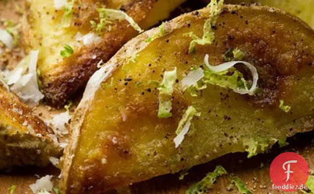 Schwarzer Pfeffer und Limetten Frites